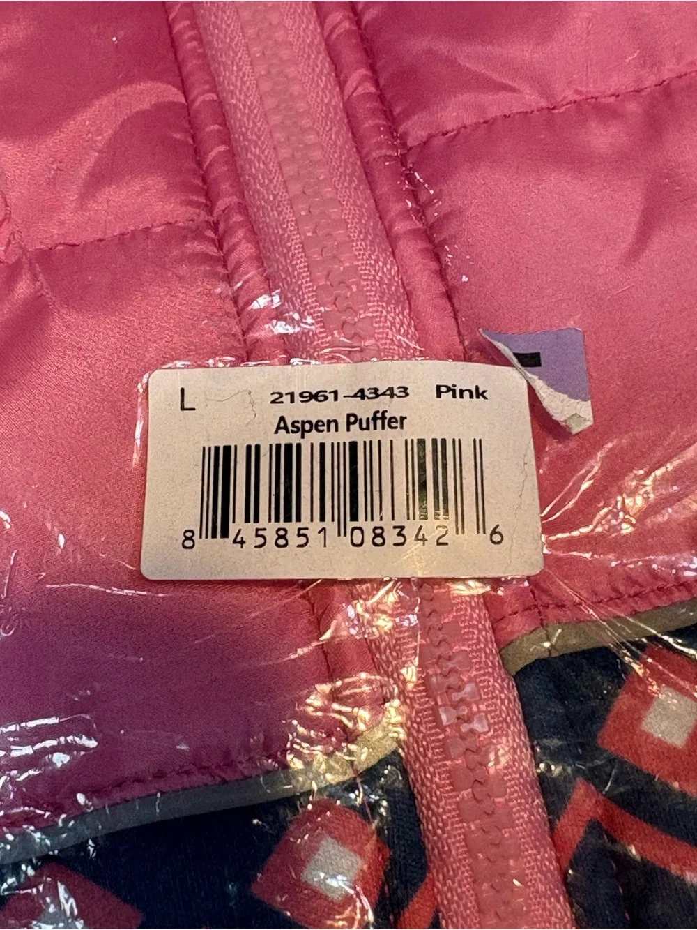 The Worthy Dog  Sherpa Fleece lined Pink Puffer jacket coat large